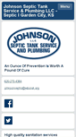 Mobile Screenshot of johnsonseptic.net